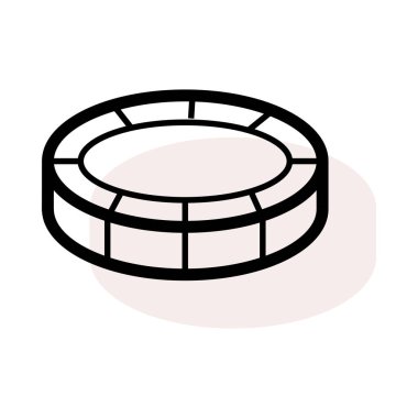 rulet simgesi vektör illüstrasyonu 