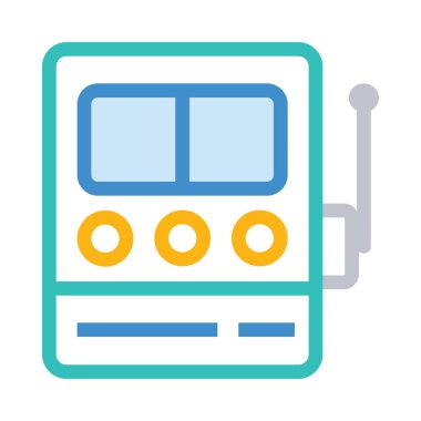 radyo simgesi vektör illüstrasyonu 