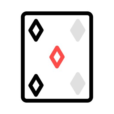 elmas kart simge vektör çizim 