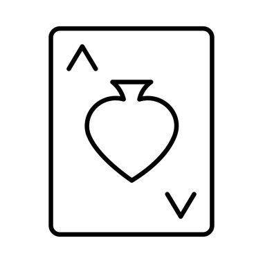 kart simge vektör çizim küreği 