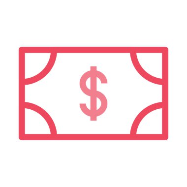 Dolar simgesi vektör illüstrasyonu  