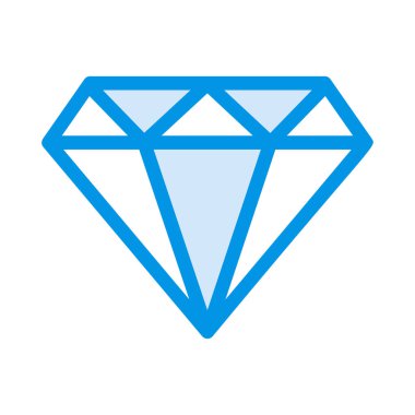 Elmas simgesi vektör illüstrasyonu 