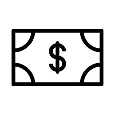 Dolar simgesi vektör illüstrasyonu  