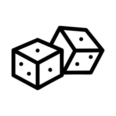 zar simgesi vektör illüstrasyonu 