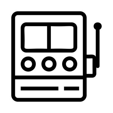 radyo simgesi vektör illüstrasyonu 