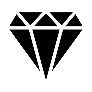 Elmas simgesi vektör illüstrasyonu 