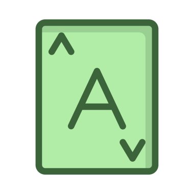 Ace kart vektör çizim 