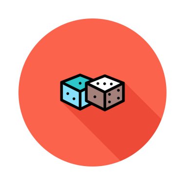 zar simgesi vektör illüstrasyonu  