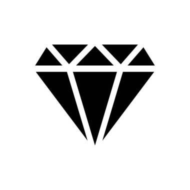 Elmas simgesi vektör illüstrasyonu 