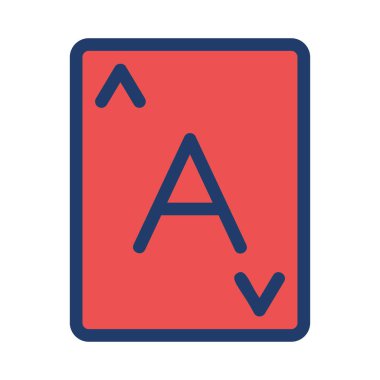 Ace kart vektör çizim 