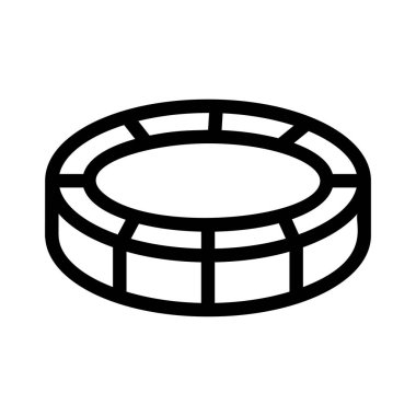 rulet simgesi vektör illüstrasyonu 