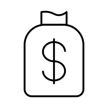 Dolar simgesi vektör illüstrasyonu 