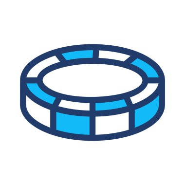 rulet simgesi vektör illüstrasyonu 