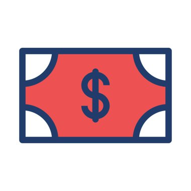 Dolar simgesi vektör illüstrasyonu  