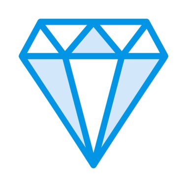 Elmas simgesi vektör illüstrasyonu 