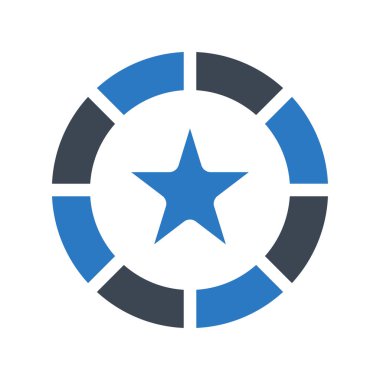 yıldız simgesi vektör illüstrasyonu 