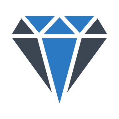 Elmas simgesi vektör illüstrasyonu 