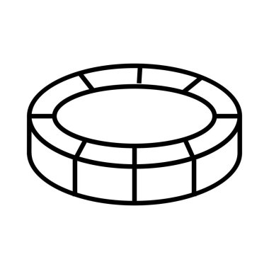 rulet simgesi vektör illüstrasyonu 
