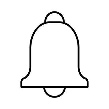 Çan simgesi vektör illüstrasyonu 