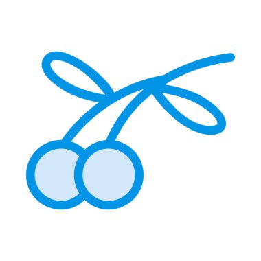 kiraz ikonu vektör illüstrasyonu 