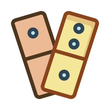 Domino simgesi vektör illüstrasyonu 