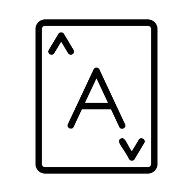 Ace kart vektör çizim 