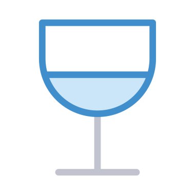 Şarap kadehi vektör çizim 