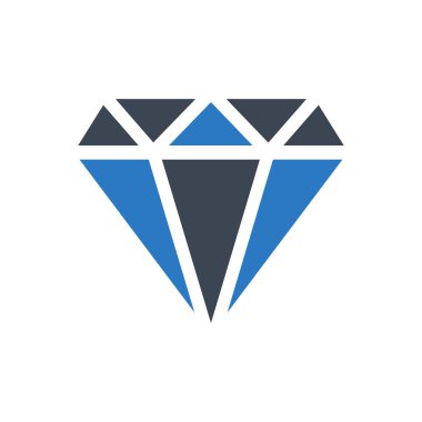 Elmas simgesi vektör illüstrasyonu 