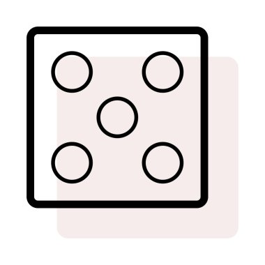 zar simgesi vektör illüstrasyonu 