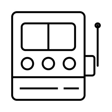 radyo simgesi vektör illüstrasyonu 
