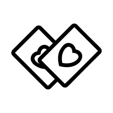 Kalpler vektör çizim kartlarla 