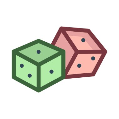 zar simgesi vektör illüstrasyonu 