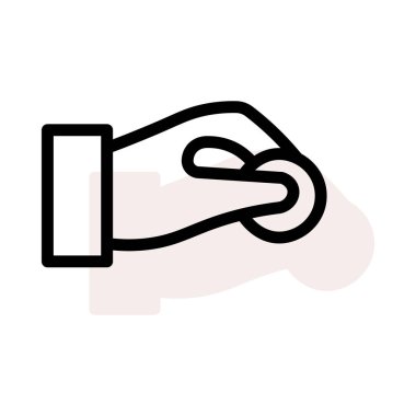 Beyaz arka plan üzerinde izole iş renk web simgesi 