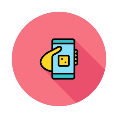 El vektör çizim telefon 