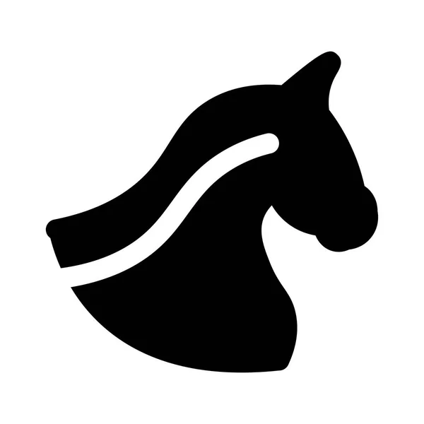 Pferd Web Icon Vektor Illustration — Stockvektor