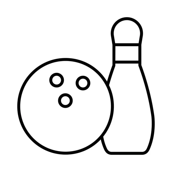 Icône Bowling Illustration Vectorielle — Image vectorielle