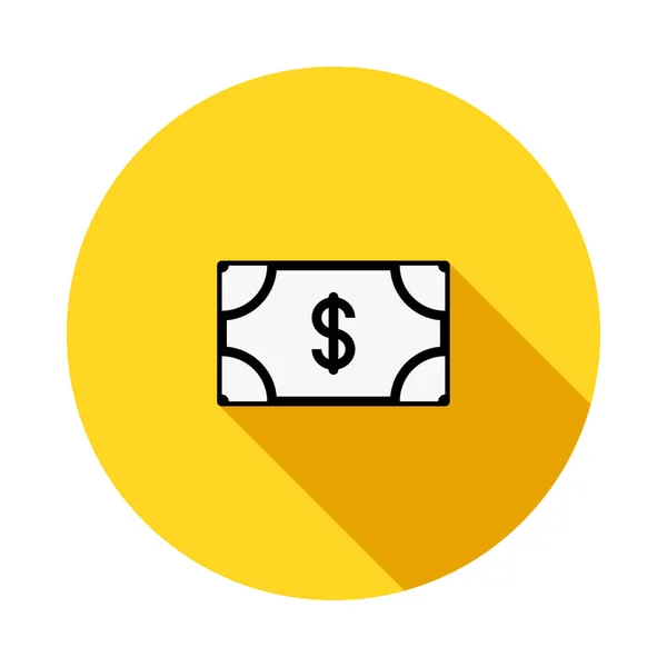 Dólar Icono Vector Ilustración — Vector de stock