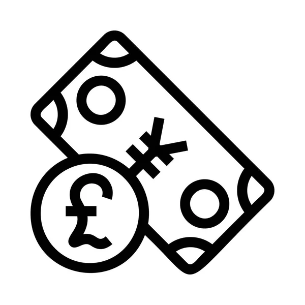 Geld Symbol Vektor Illustration — Stockvektor