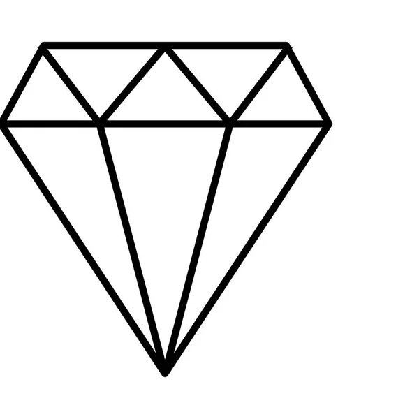 Diamant Symbol Vektor Illustration — Stockvektor