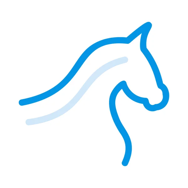 Koně Www Ikonu Vektorové Ilustrace — Stockový vektor