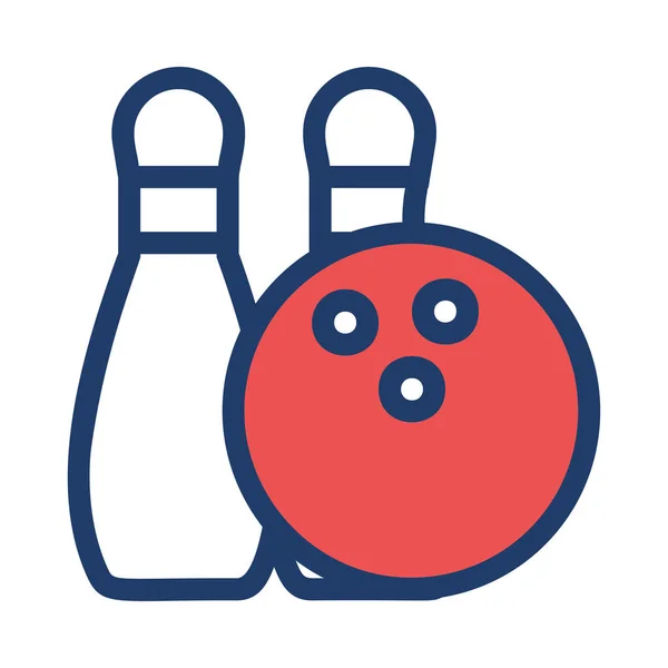 Icône Bowling Illustration Vectorielle — Image vectorielle