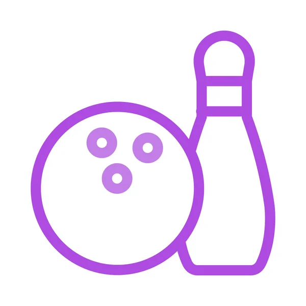 Icône Bowling Illustration Vectorielle — Image vectorielle