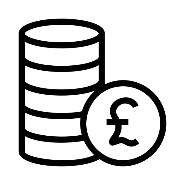 Pfund Symbol Vektor Illustration — Stockvektor