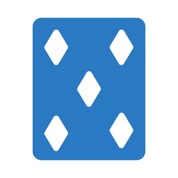 Diamantkarte Symbol Vektor Illustration — Stockvektor