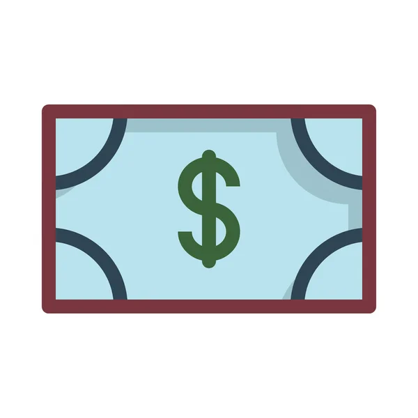 Dólar Icono Vector Ilustración — Vector de stock