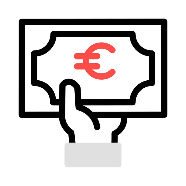 Euro Icon Vector Illustration — Stock Vector