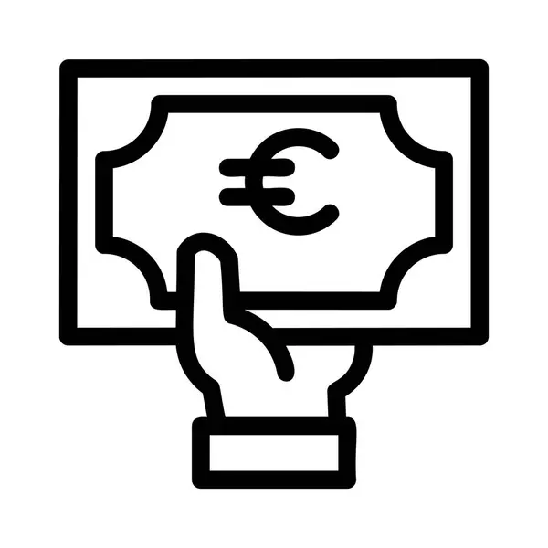 Euro Ikon Vektoros Illusztráció — Stock Vector