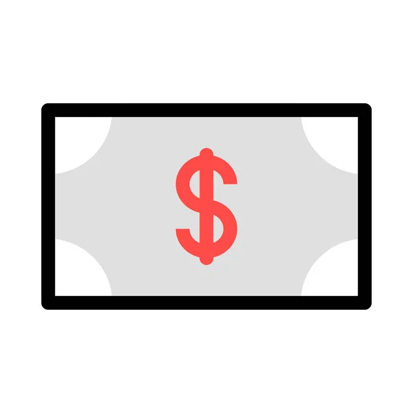 Dollar Pictogram Vector Illustratie — Stockvector