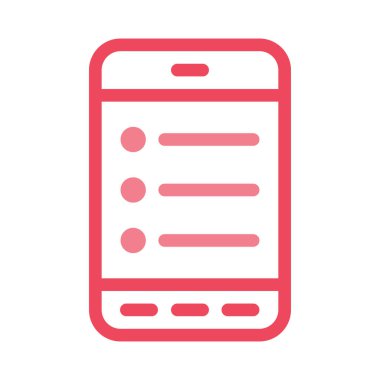 Web geliştirme için mobil tasarım simgesi. Vektör çizim