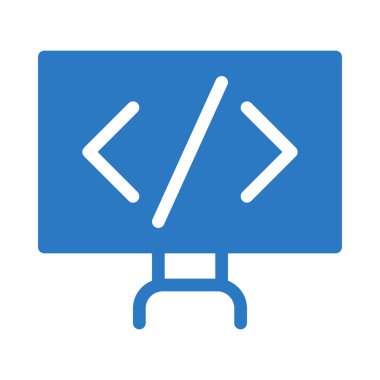 Sunum tahtası simgesi vektör illüstrasyonu 